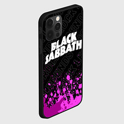 Чехол для iPhone 12 Pro Black Sabbath rock legends: символ сверху, цвет: 3D-черный — фото 2