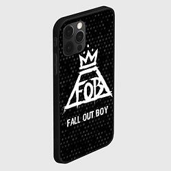 Чехол для iPhone 12 Pro Fall Out Boy glitch на темном фоне, цвет: 3D-черный — фото 2