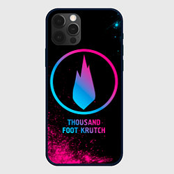 Чехол для iPhone 12 Pro Thousand Foot Krutch - neon gradient, цвет: 3D-черный