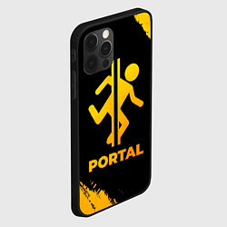 Чехол для iPhone 12 Pro Portal - gold gradient, цвет: 3D-черный — фото 2