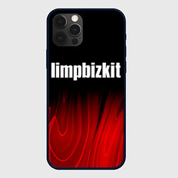 Чехол для iPhone 12 Pro Limp Bizkit red plasma, цвет: 3D-черный