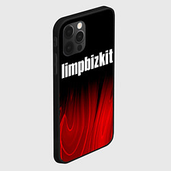 Чехол для iPhone 12 Pro Limp Bizkit red plasma, цвет: 3D-черный — фото 2
