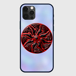 Чехол для iPhone 12 Pro Щитовидная мандала, цвет: 3D-черный
