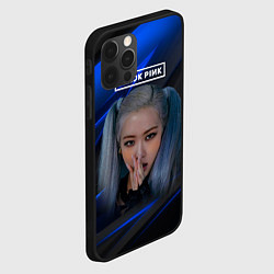 Чехол для iPhone 12 Pro Rose Blackpink kpop, цвет: 3D-черный — фото 2