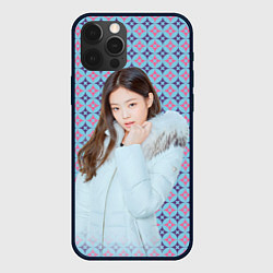 Чехол для iPhone 12 Pro Blackpink Jennie Kim Blackpink winter style, цвет: 3D-черный