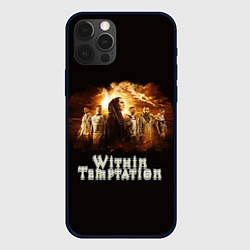 Чехол для iPhone 12 Pro Within Temptation space, цвет: 3D-черный