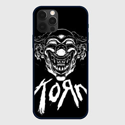 Чехол для iPhone 12 Pro KoЯn - clown face, цвет: 3D-черный