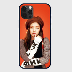 Чехол для iPhone 12 Pro Blackpink Jennie in beret, цвет: 3D-черный