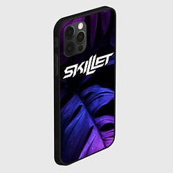 Чехол для iPhone 12 Pro Skillet neon monstera, цвет: 3D-черный — фото 2