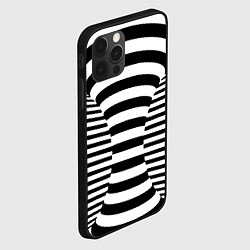 Чехол для iPhone 12 Pro Черно-белая иллюзия, цвет: 3D-черный — фото 2