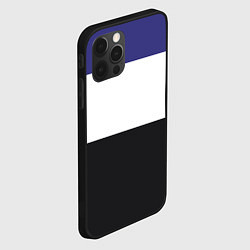 Чехол для iPhone 12 Pro Три цветных полосы, цвет: 3D-черный — фото 2