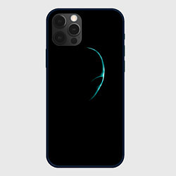Чехол для iPhone 12 Pro Силуэт инопланетянина, цвет: 3D-черный