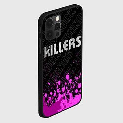 Чехол для iPhone 12 Pro The Killers rock legends: символ сверху, цвет: 3D-черный — фото 2