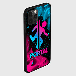 Чехол для iPhone 12 Pro Portal - neon gradient, цвет: 3D-черный — фото 2
