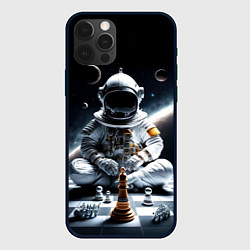 Чехол iPhone 12 Pro Космонавт и шахматы