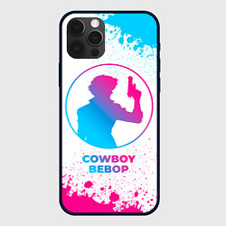 Чехол для iPhone 12 Pro Cowboy Bebop neon gradient style, цвет: 3D-черный