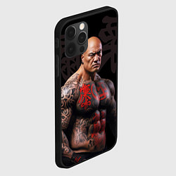 Чехол для iPhone 12 Pro Irezumi tattoo triad, цвет: 3D-черный — фото 2