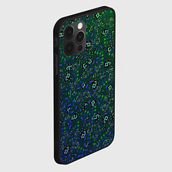 Чехол для iPhone 12 Pro Изумрудный космос, цвет: 3D-черный — фото 2