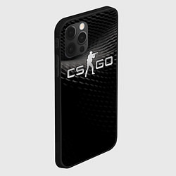 Чехол для iPhone 12 Pro CS GO black chrome, цвет: 3D-черный — фото 2