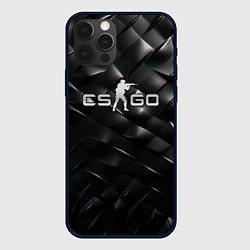 Чехол для iPhone 12 Pro CS GO black chrome, цвет: 3D-черный