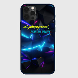 Чехол для iPhone 12 Pro Cyberpunk неоновые плиты, цвет: 3D-черный