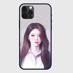 Чехол для iPhone 12 Pro АйЮ в цыетах - IU, цвет: 3D-черный