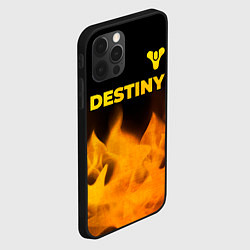 Чехол для iPhone 12 Pro Destiny - gold gradient: символ сверху, цвет: 3D-черный — фото 2