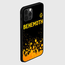 Чехол для iPhone 12 Pro Behemoth - gold gradient: символ сверху, цвет: 3D-черный — фото 2