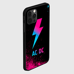 Чехол для iPhone 12 Pro AC DC - neon gradient, цвет: 3D-черный — фото 2