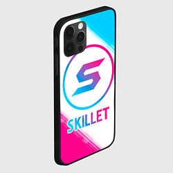 Чехол для iPhone 12 Pro Skillet neon gradient style, цвет: 3D-черный — фото 2