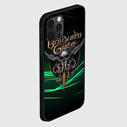 Чехол для iPhone 12 Pro Baldurs Gate 3 dark green, цвет: 3D-черный — фото 2