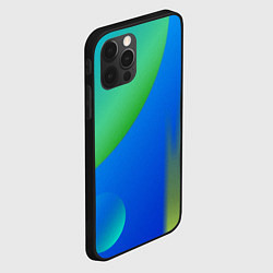 Чехол для iPhone 12 Pro Яркий синий круг, цвет: 3D-черный — фото 2