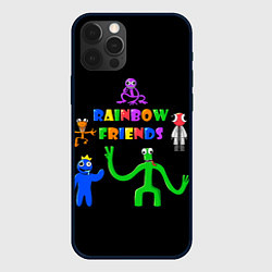 Чехол для iPhone 12 Pro Rainbow friends characters, цвет: 3D-черный