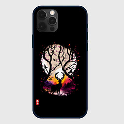 Чехол iPhone 12 Pro Лесной король ночью