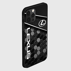 Чехол для iPhone 12 Pro Lexus - Строгий технологичный, цвет: 3D-черный — фото 2