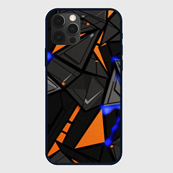 Чехол для iPhone 12 Pro Orange black style, цвет: 3D-черный