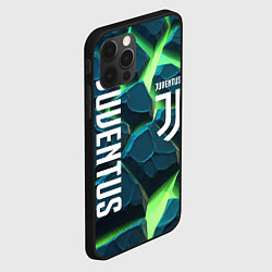 Чехол для iPhone 12 Pro Juventus green neon, цвет: 3D-черный — фото 2