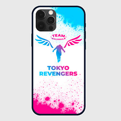 Чехол для iPhone 12 Pro Tokyo Revengers neon gradient style, цвет: 3D-черный