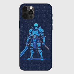 Чехол для iPhone 12 Pro Pixel Skeleton, цвет: 3D-черный