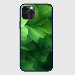 Чехол для iPhone 12 Pro Green lighting background, цвет: 3D-черный