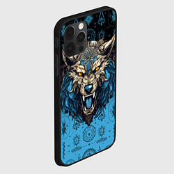 Чехол для iPhone 12 Pro Скандинавский волк Фенрир, цвет: 3D-черный — фото 2