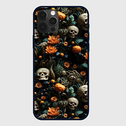 Чехол для iPhone 12 Pro Мистер Череп, цвет: 3D-черный