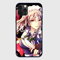 Чехол для iPhone 12 Pro Touhou Project Сакуя Izayoi, цвет: 3D-черный