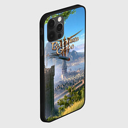 Чехол для iPhone 12 Pro Врата Балдура - Baldurs Gate 3, цвет: 3D-черный — фото 2