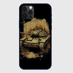 Чехол для iPhone 12 Pro Т54 русский танк, цвет: 3D-черный