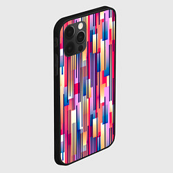 Чехол для iPhone 12 Pro Яркие спортивные полоски, цвет: 3D-черный — фото 2