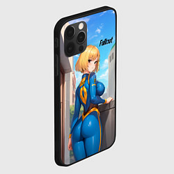 Чехол для iPhone 12 Pro Fallout game girl, цвет: 3D-черный — фото 2