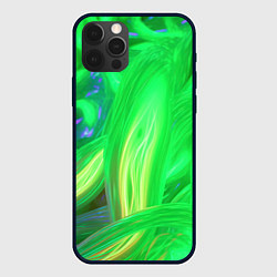 Чехол iPhone 12 Pro Зеленая абстракция