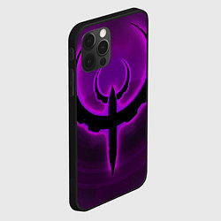 Чехол для iPhone 12 Pro Quake фиолетовый, цвет: 3D-черный — фото 2