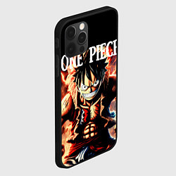 Чехол для iPhone 12 Pro Злой Луффи из One Piece, цвет: 3D-черный — фото 2